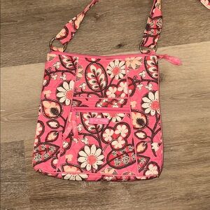 Vera Bradley Pink Floral Crossbody Bag